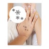 Inkbox Temporary Tattoos, Semi-Permanent Tattoo, One Premium Easy Long Lasting, Water-Resistant Temp Tattoo with For Now Ink - Lasts 1-2 Weeks, Let It Snow, 2 x 2 in