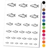 Rainbow Trout Fish with Spots Fishing Temporary Tattoo Water Resistant