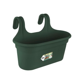 elho Green Basics Easy Hanger L 35 - for Indoor & Outdoor - Ø 36.0 x H 26.0 cm - Green/Leaf Green