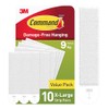 Command Picture Hanging Strips, White, X-Large, 10 Strip Pairs -