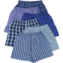 ToBeInStyle - Calzoncillos tipo calzones multicolor clásicos para hombre, 3 o 6 unidades, Paquete de 3: surtido azul, X-Large