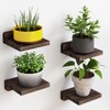 Fixwal Small Floating Shelves, 5X5 Inches Wall Shelf Set of