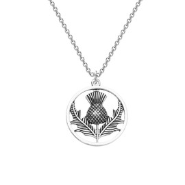 CENWA Outlander - Collar con colgante de cardo escocés