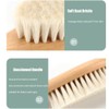 Szabeisa Baby Hair Brush For Newborns Toddlers Natural Wooden Soft