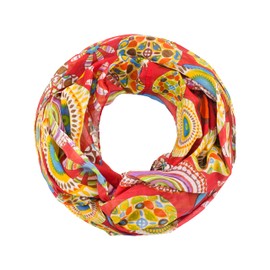 Sunsa Women's Tube Scarf, Cotton Scarf Loop Scarf, Scarf Scarves and Scarves as a Gift for Women/Girlfriend, Summer Scarf, Cotton Scarf The Perfect Accessories for Women, Red #8