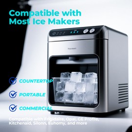 CleanCrown Ice Maker Cleaner Tablets (36 Pack), Ice Machine Cleaner and Descaler, Nickel Safe cleaner and descaler for Frigidaire, Opal, GE Profile, Kitchenaid Countertop and Nugget Ice Makers