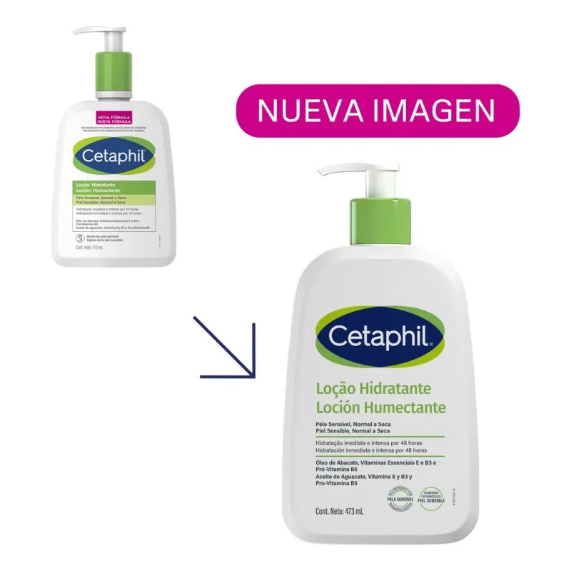 Loción Humectante Cetaphil Piel Sensible Normal A Seca 473ml