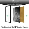 10 Pack of 12x12” PET Sheet/Plexiglass Panels 0.04” Thick; Use