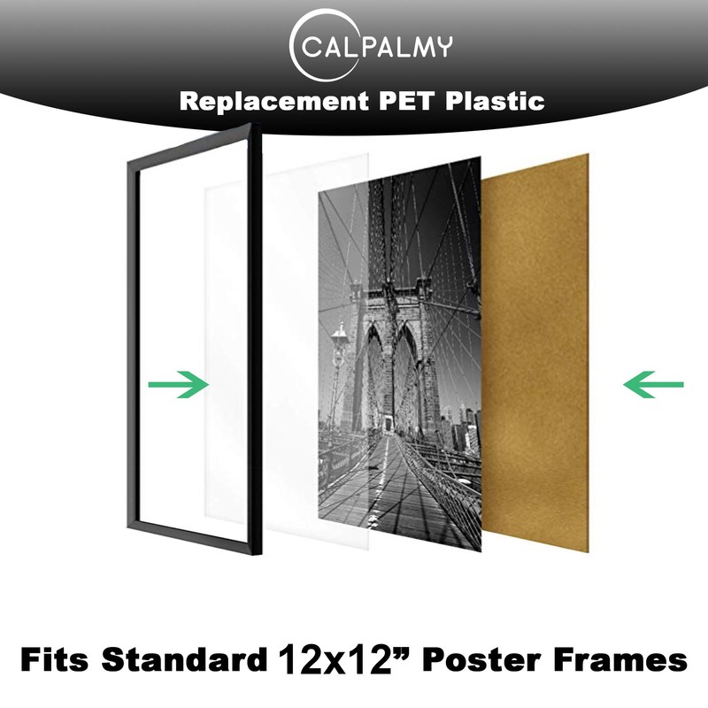 10 Pack of 12x12” PET Sheet/Plexiglass Panels 0.04” Thick; Use