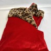 Ashland Luxury Velour Velvet Tree Skirt Bold Red Leopard Cheetah