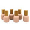 NatuRoller 10ml Glass Roller Bottles with Bamboo Cap and Stainless