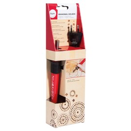 RAYHER 89766000 Engraving Kit With 9 Lighting Fittings plus shelf brackets, Plastic, Metal, Black, Red, 30 x 9.3007 x 4.5 cm