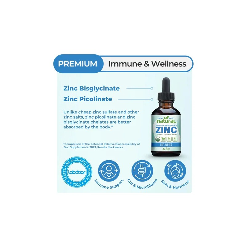 Why Not Natural Zinc Líquido Quelado 338 Mg Gota