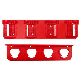 WOLGNKI Plastic Battery Organizer Mount Holder Fit for Milwaukee M18 M12 Battery 1 for 12V and 1 for 18V