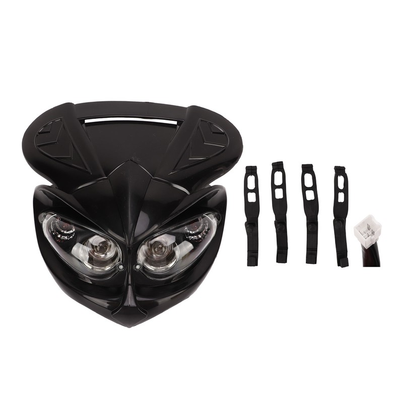 Motorcycle Fairing Head Lamp 12V Dual Headlight High Low Beam
