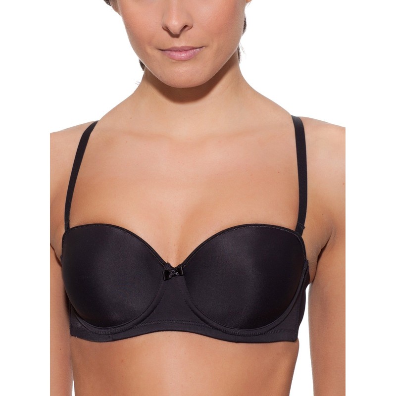 Selene Mariel Balconette Bra, black