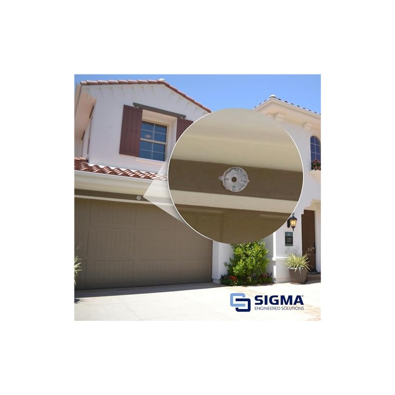 SIGMA ENGINEERED SOLUTIONS 143854 Round Metal Electrical Outlet Box, Weatherproof,