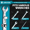 LIBRATON 15" Wrench Extender Tool Bar, Heavy Duty Universal Wrench
