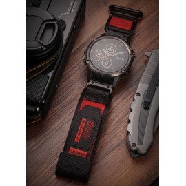 Torbollo Garmin Belt Garmin Bands for Fēnix, Instinct, Vivoactive/Approach/MARQ/Quatix/D2, Forerunner, Enduro Series, Upgraded Connector Garmin Quick Fit ver 20/22/26mm, 22 mm, Middle (7.2 in to 8.2