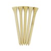 Kisangel Bamboo Golf Tees 100pcs Wooden Spikes Golf Accessories Easy