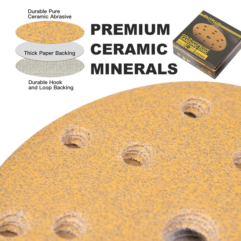 150mm Sanding Discs, 6 Inch 15 Hole Sanding Discs,Hook and