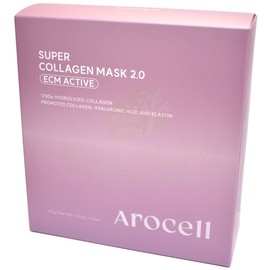 Arocell Super Collagen Mask 2.0 ECM ECM Active 1box (12 sheets) / Heavy weight 43g / 아로셀 슈퍼 콜라겐 마스크 2.0 ECM 이씨엠 액티브 1box (12매) / 고중량 43g
