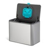 Home Zone Living Kitchen Compost Bin with CleanAura, Stainless Steel,