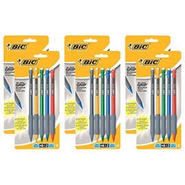 BiC Matic Grip Mechanical Pencils, Black, 0.5mm, 5-Pack, Box of 6 Packs