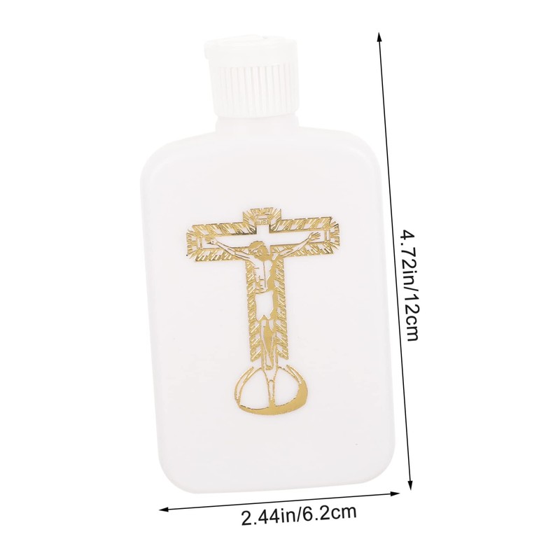 CAXUSD Easter Water Bottle Catholic Holy Water Flask Empty Small