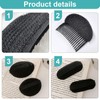 Pack of 4 Comb Pads, 2 Sponge Pads, 2 Fluffy