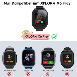 BESINPO 1 x Case for XPLORA X6 Play with Screen Protector, 360 Degree All-Round Protection, Shockproof Protective Case, HD Ultra Thin Casing, Scratch-Resistant Case for Xplora X6 Play, Transparent