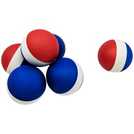 PRISP Foam and Rubber Bouncy Ball - High Density Classic Ball, Set of 6