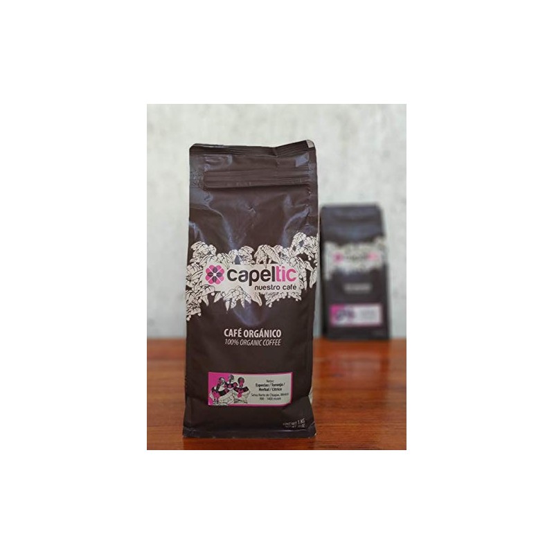 Café Capeltic Orgánico Molido 1KG - Cultivado, cosechado y tostado
