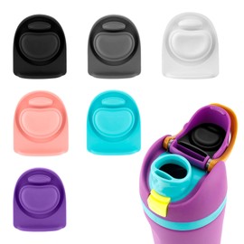 6pcs Water Bottle Stopper for Owala, 6 Colors Silicone Bottle Mouthpiece Lid Piece Cover Seal Replacement Parts BPA Free Mouth Cap Plug Rubber Gasket Accessories Compatible with Owala FreeSip 24/32oz