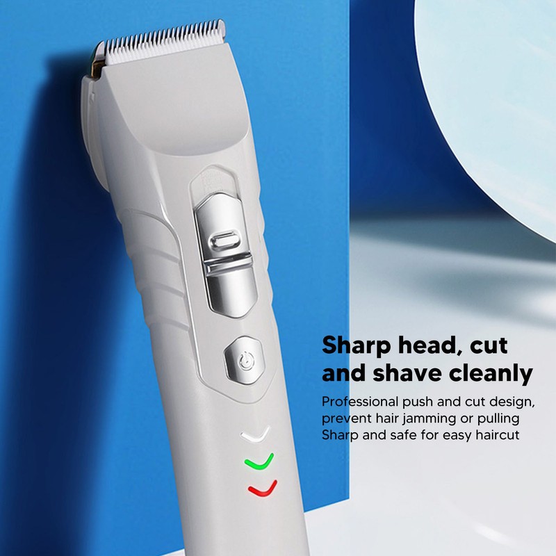 Electric Hair Trimmer Stainless Steel Low Noise Vibration Hair Clippers