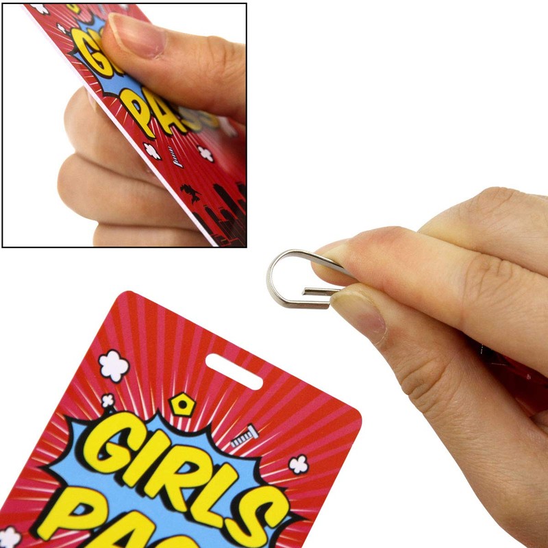 Fancy Land Bright Color Hall Pass Lanyards and School Passes