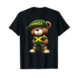 Teddy Bear Jamaica Flag Jamaican Clothing Men & Women T-Shirt