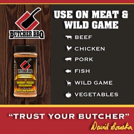 Butcher BBQ Savory Pecan Seasoning Barbeque Rub Spices Grilling and Roasting World Championship Winning Formula | Gluten Free | Tastes like Cooking Over Open Flame | Msg Free