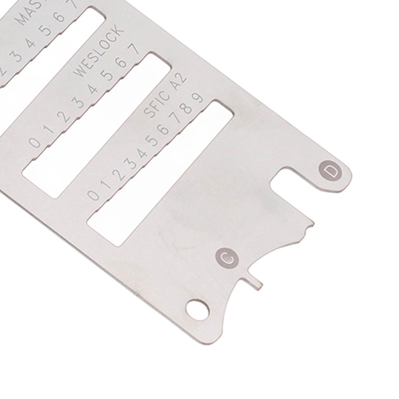 Key Decoder Spring Steel High Accuracy Portable Multifunctional 8 in