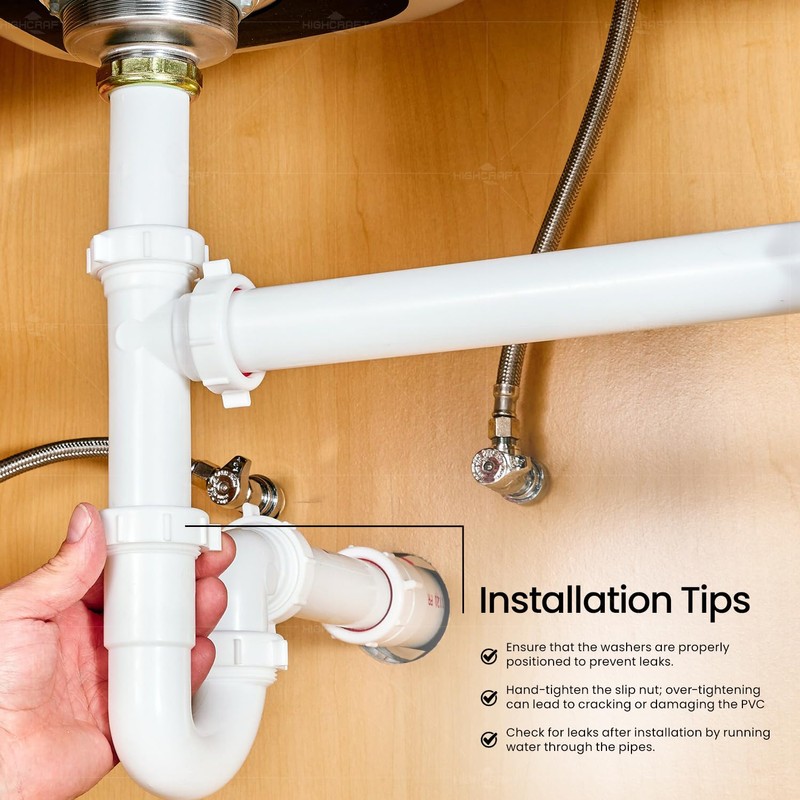 Highcraft Q22612 Slip Nut for Tubular Drain 1-1/2'' Inch White