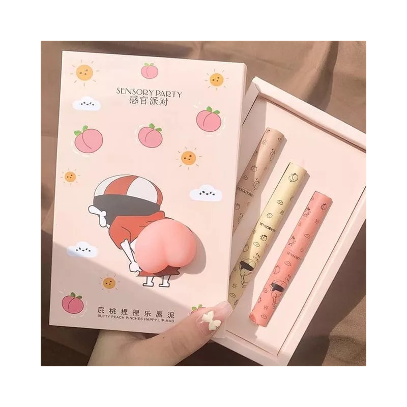 KH Tinta Para Labios Labial Liquido Durazno Duradero 3pz