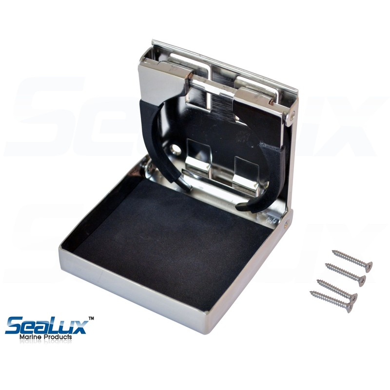 SeaLux Stainless Steel Adjustable Fold Down Cup, Drink and Mug