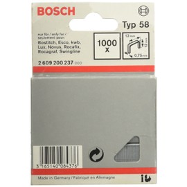 Bosch Accessories 2609200237 Fine Wire Staple, Silver, 12 x 13 mm, Set of 1000 Piece