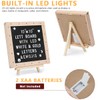 Climberty® 10x10 Inches Felt Letter Board with LED Lights for