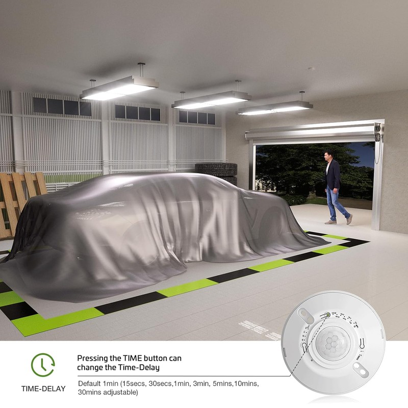 RAYZEEK 360 Degree Ceiling Mount Occupancy Sensor Switch, 5A,120V, High