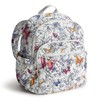 Vera Bradley Women's Bancroft Backpack-Premium Cotton Bookbag, Wing + Bloom,