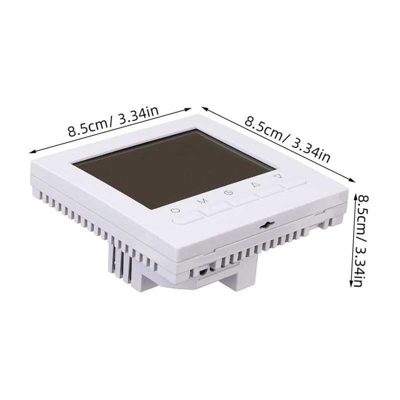jojofuny Floor Heating Thermostat Programmable Thermostat Digital Control Large LCD