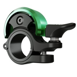 Greallthy Bicycle Bell, Mini Aluminium Alloy Bell Bicycle Super Loud Bicycle Bell, 2025 Upgrade Bicycle Bell for MTB Road Bike Ebike Mountain Bike, 19-25.4 mm Handlebars