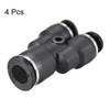 sourcing map Plastic Connect Y Splitter Push to Tube Fittings