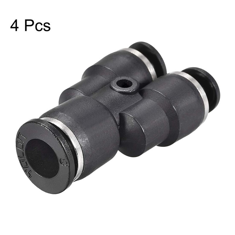 sourcing map Plastic Connect Y Splitter Push to Tube Fittings